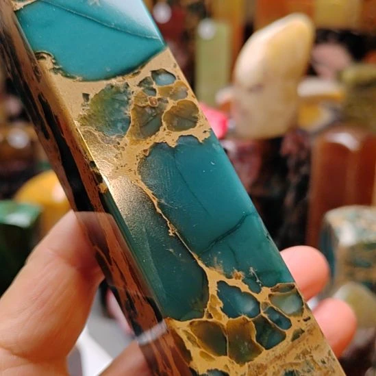 小***光云南石印石云南孔雀蓝印章2.9+13