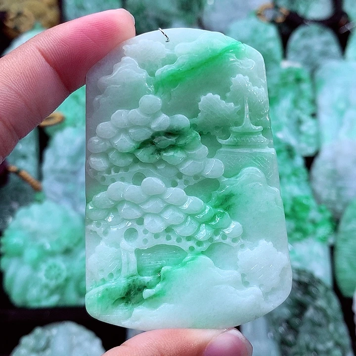 翡翠未镶嵌吊坠(不含链)