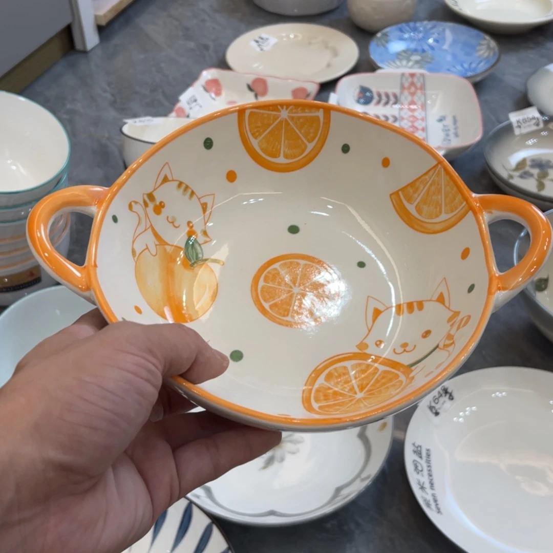 陶瓷微瑕餐具介意勿拍，满18飞！