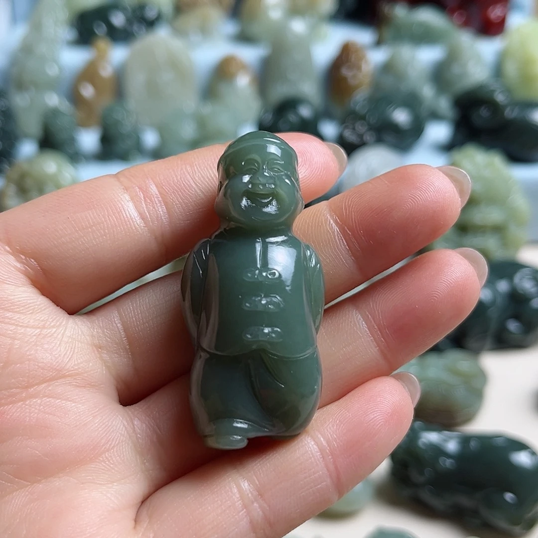 和田玉未镶嵌挂件