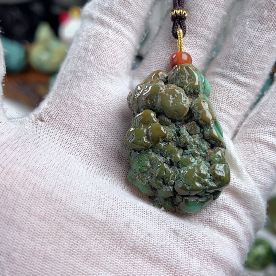 未镶嵌绿松石珠宝奇石