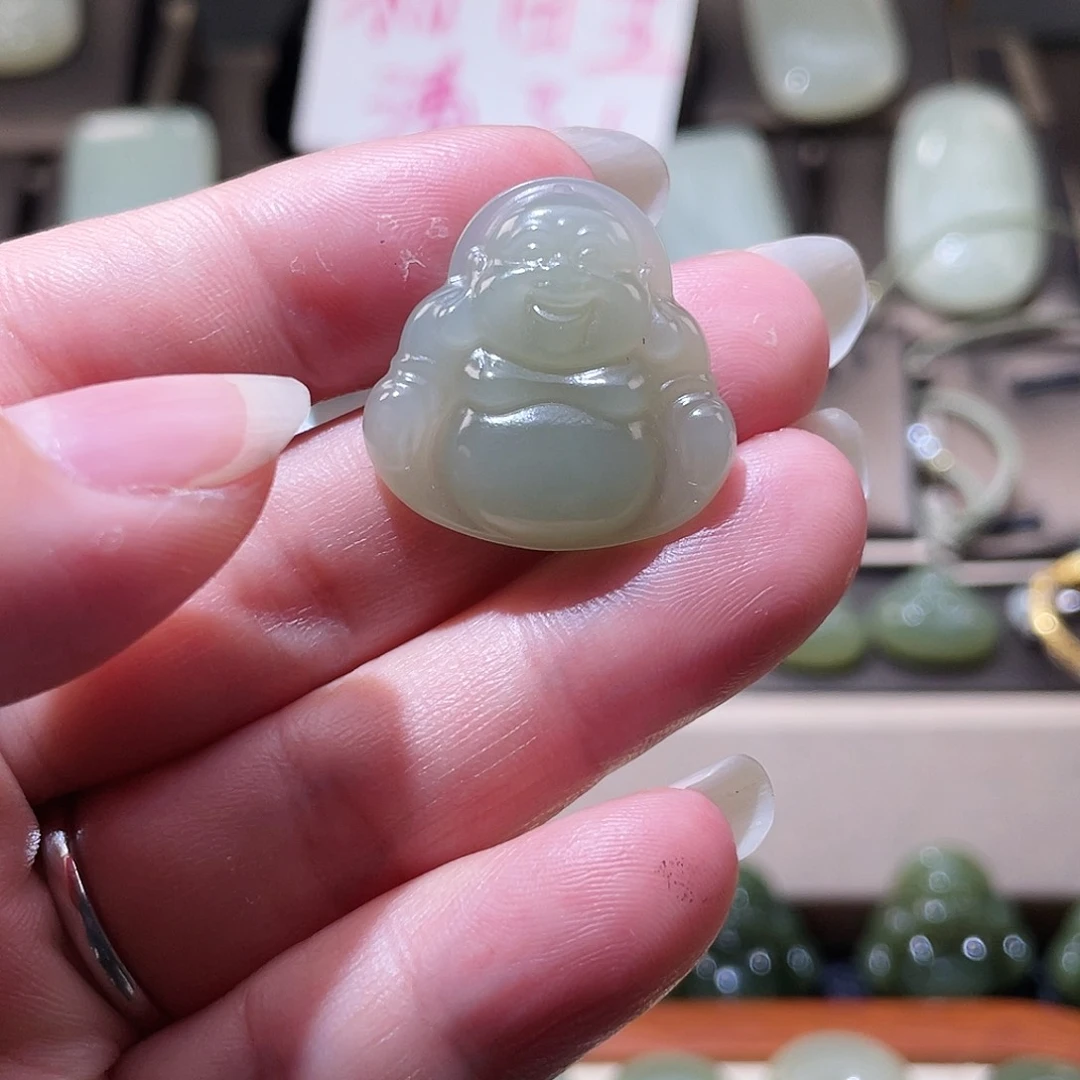 和田玉吊坠(不含链)未镶嵌小*虫