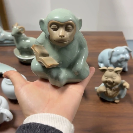 杯仿古大师兄茶宠开片