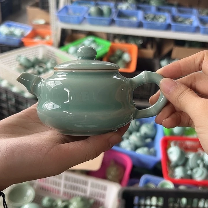 龙泉云间青瓷小米茶器
