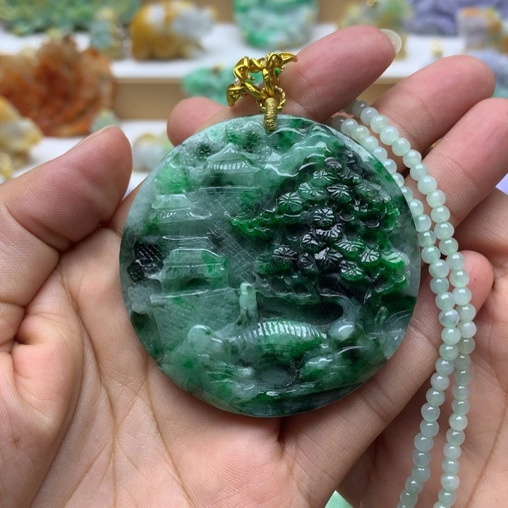 颈饰未镶嵌翡翠翡翠