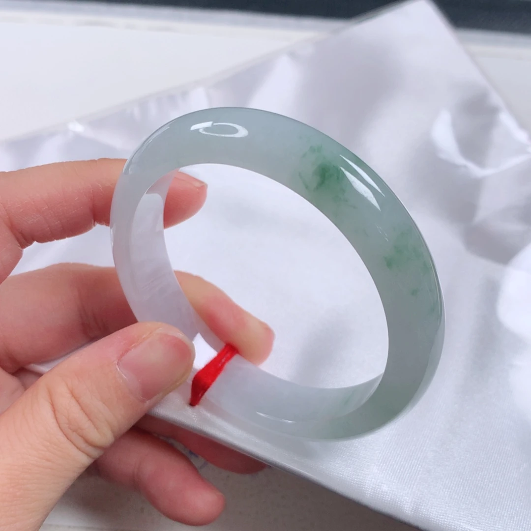 未镶嵌手镯翡翠 正圈冰飘花②⑦⑤