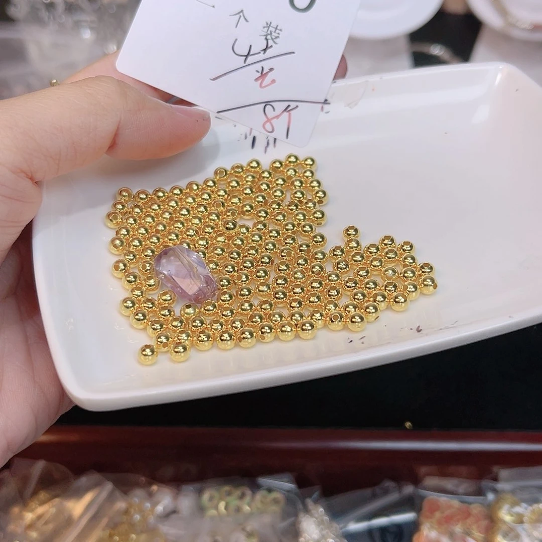 紫晶珠宝半成品银S925镀金镶嵌170