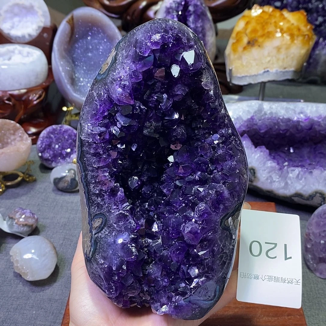 紫晶珠宝半成品未镶嵌