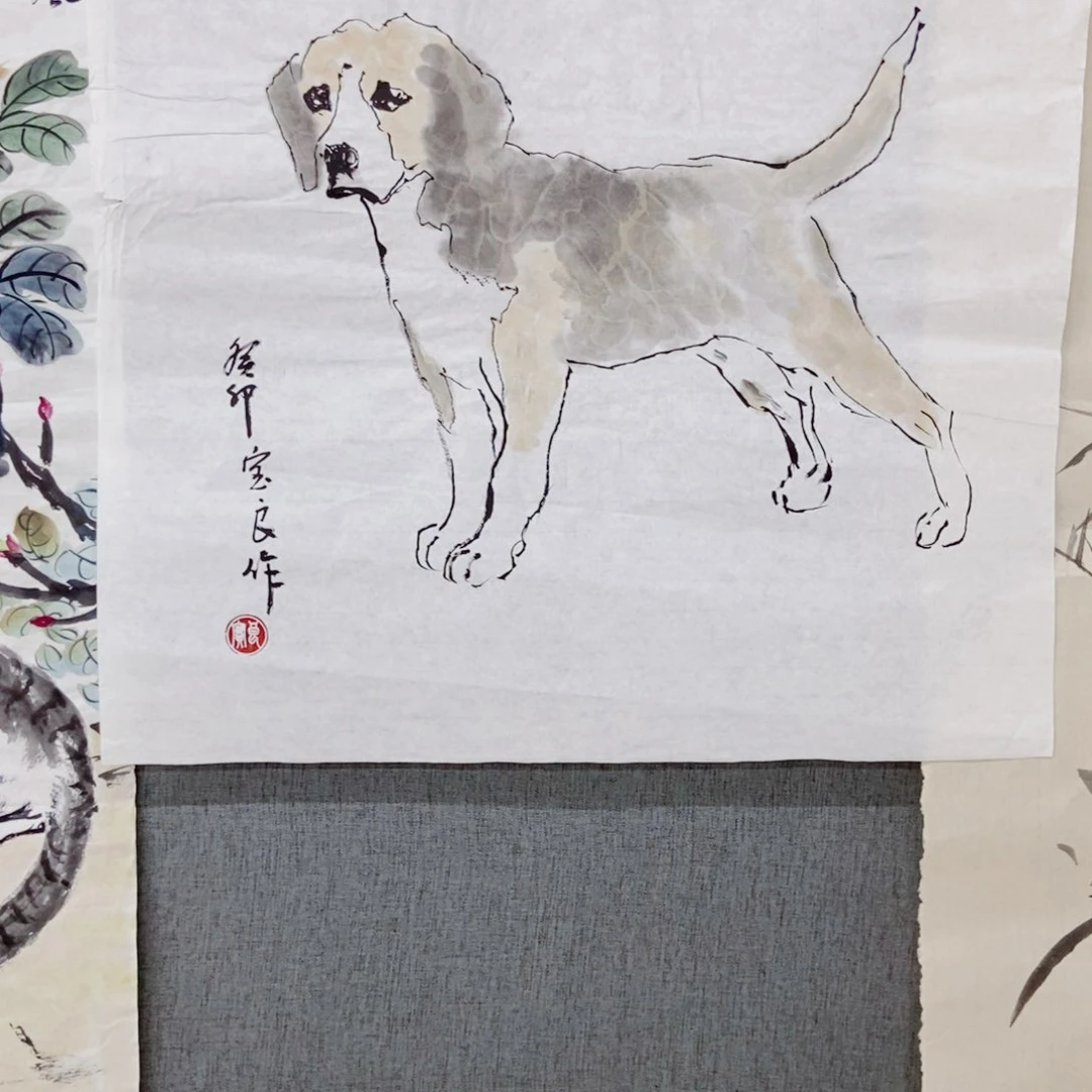 国画手绘手写作品30