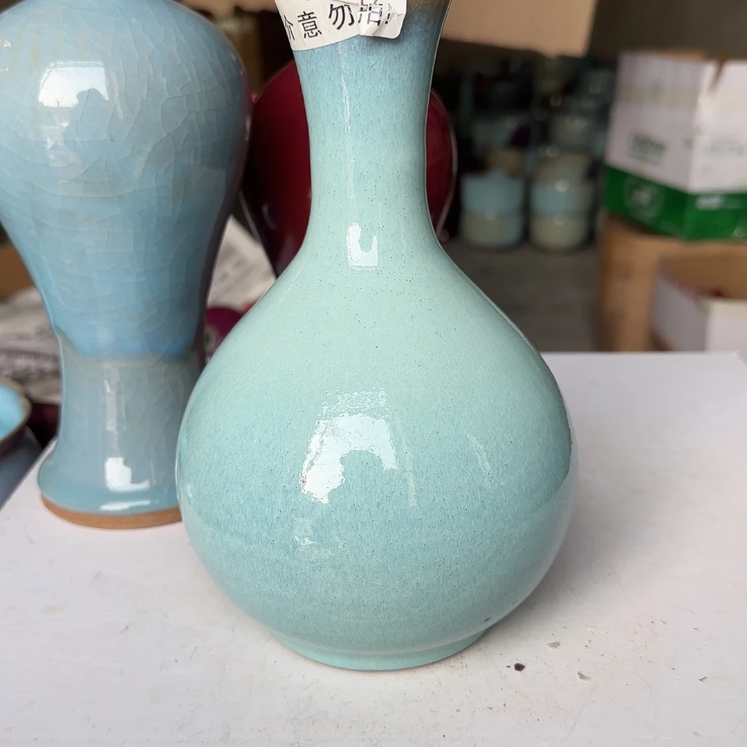 摆件陶郑家钧窑摆件微