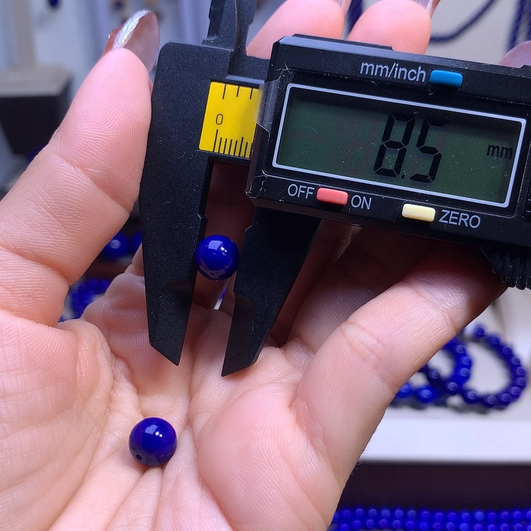 @****青金石未镶嵌手串8.5m2颗