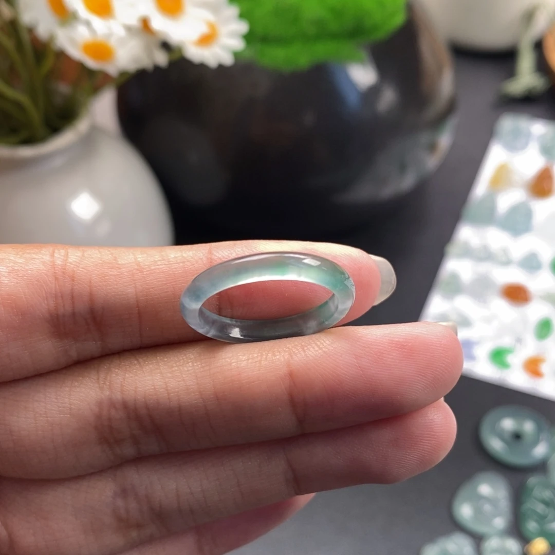 翡翠裸石冰晴戒圈14