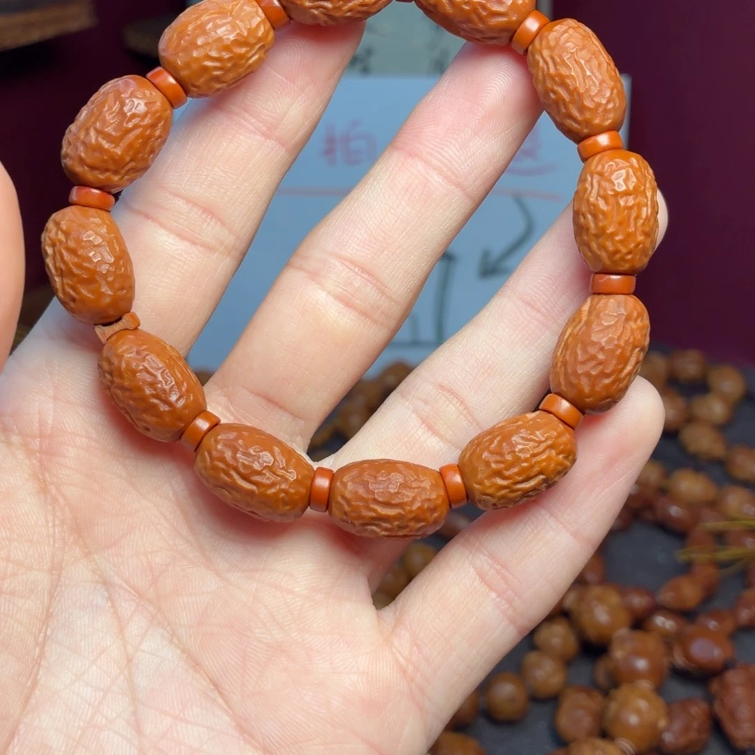 若***水橄榄核手串金丝小枣