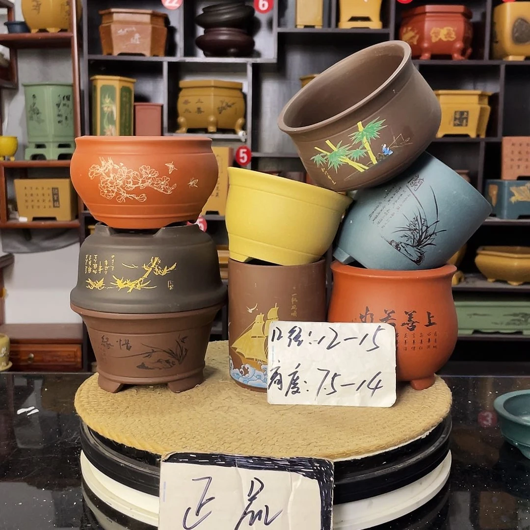 D-盆尚好紫砂花盆