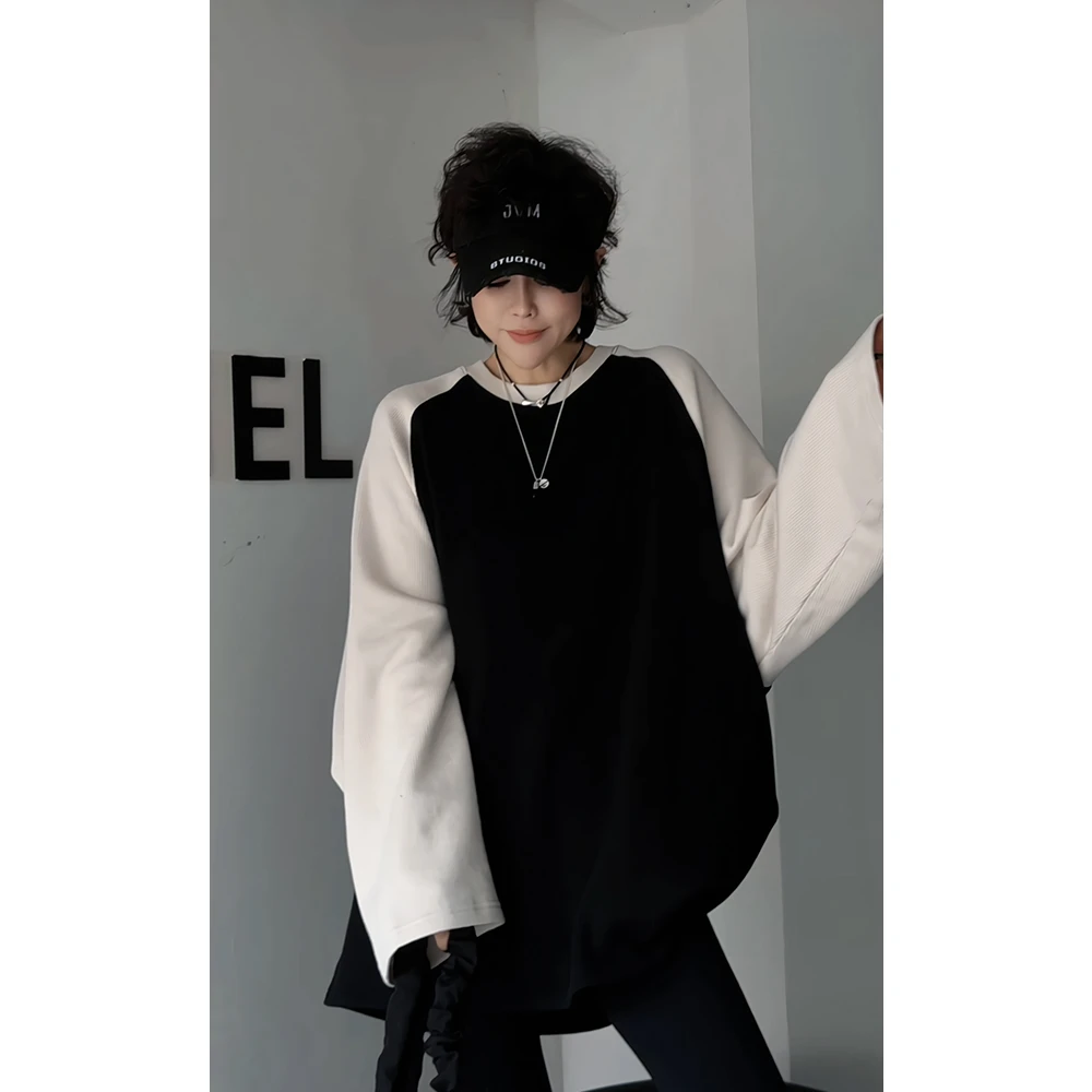 2024新款JVM定制22609时尚百搭拼色长袖T恤12/25