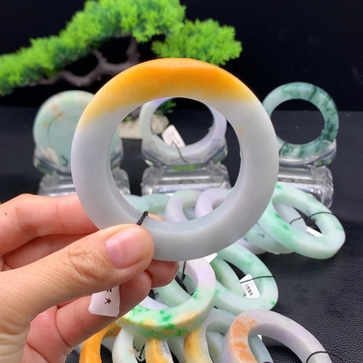 糯***记定制翡翠翡翠手镯未镶嵌