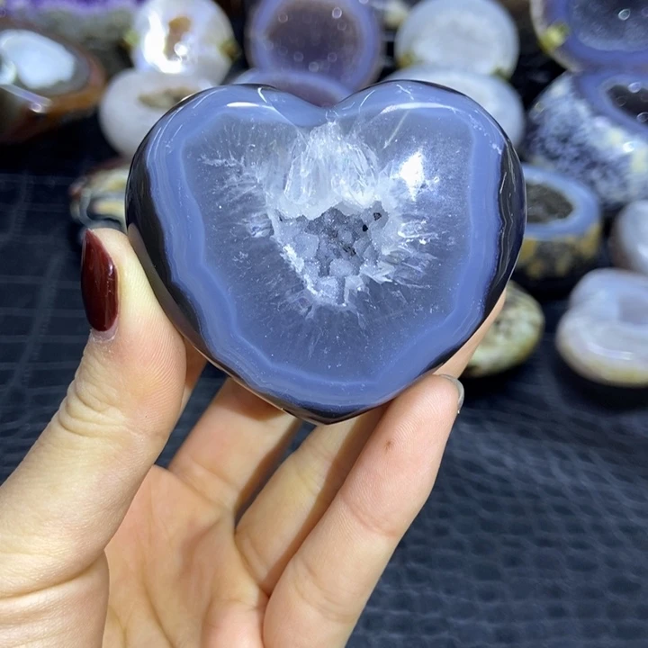 未镶嵌珠宝半成品水晶爱心