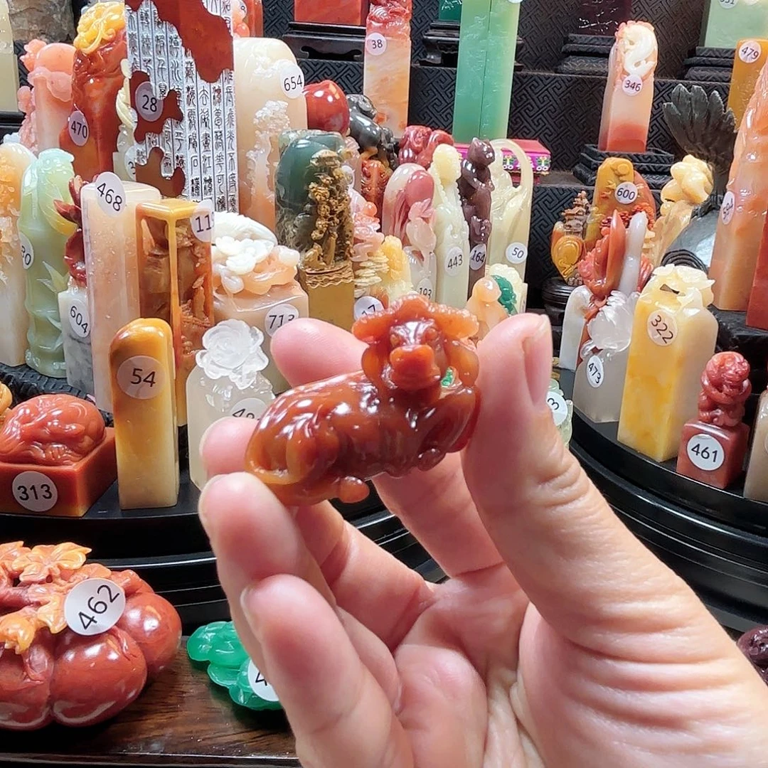 寿山石其他小牛手把