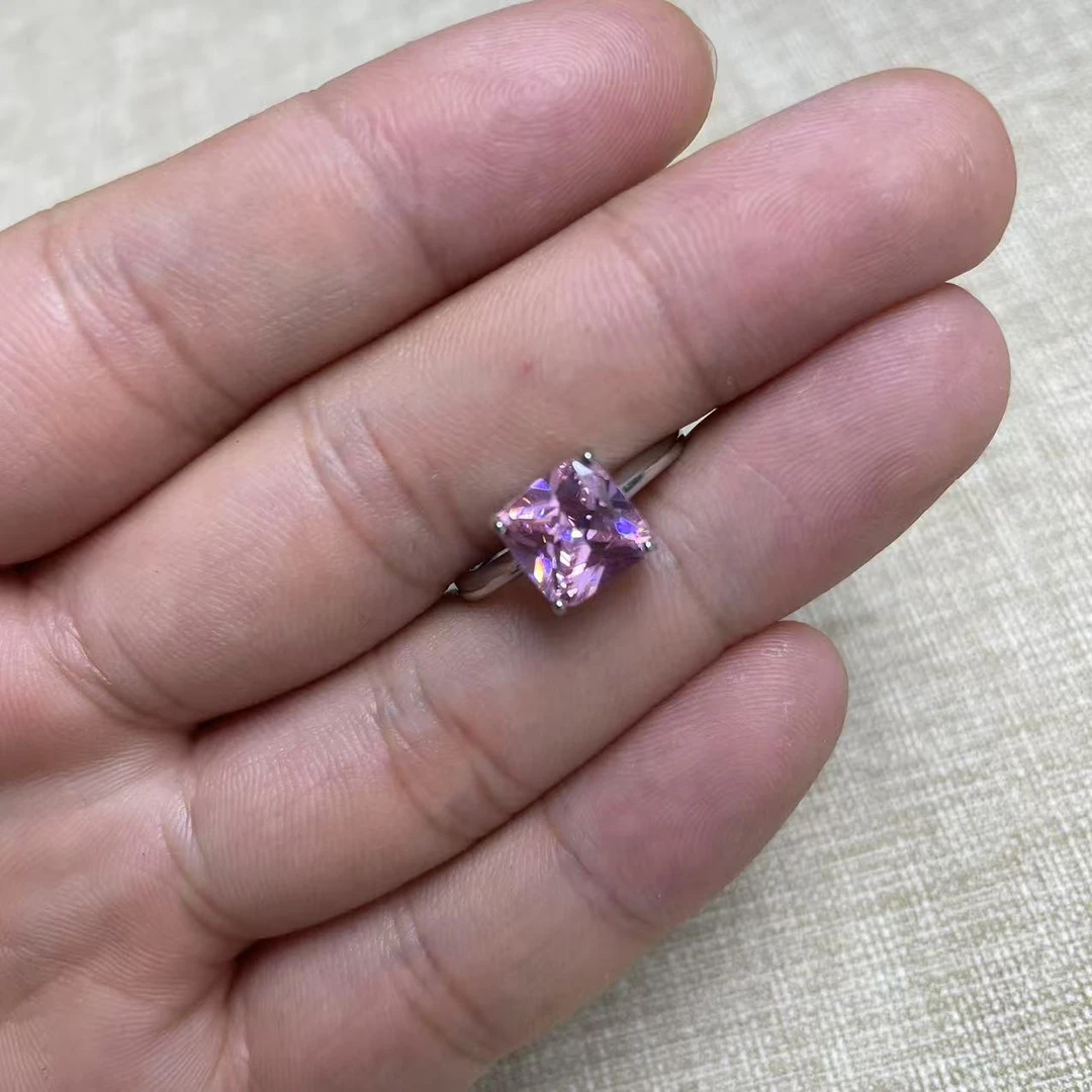 【清梧云初】 经典百搭时尚设计粉戒指HH01