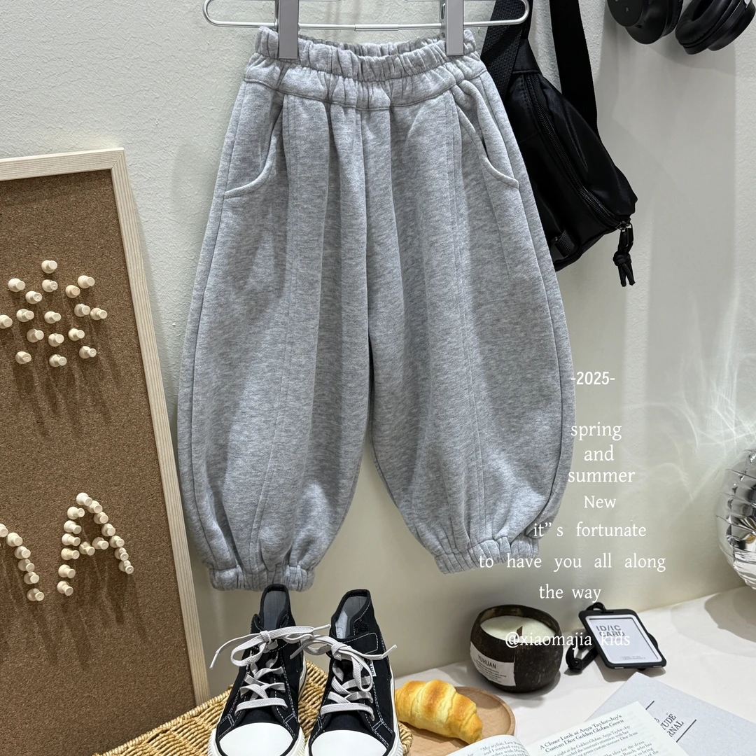 儿童春季新款运动裤休闲裤卫裤D-5076韩版宽松束脚宝宝休闲裤