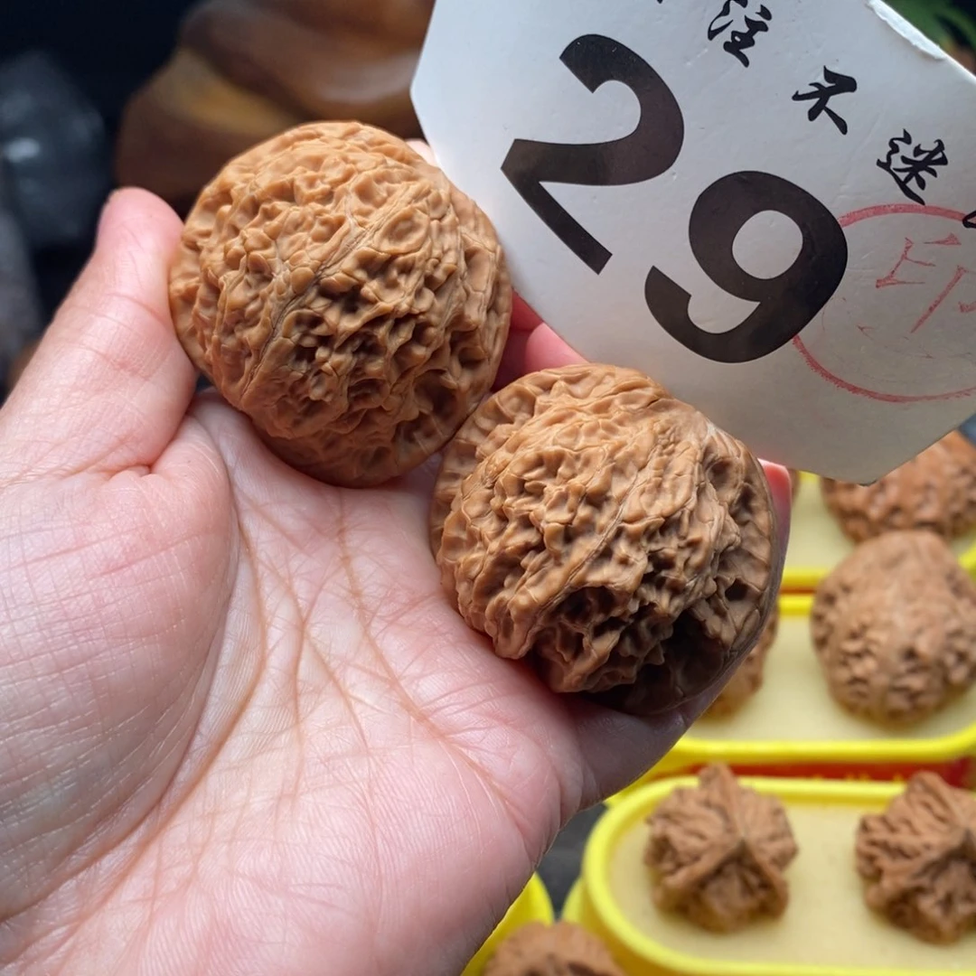 把件文玩核桃46鸭蛋虎