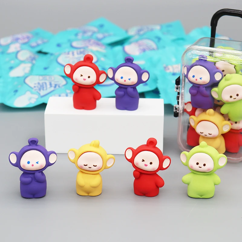 迷你可爱天线宝宝情绪稳定神器工位桌面小摆件车载饰品治愈小物件