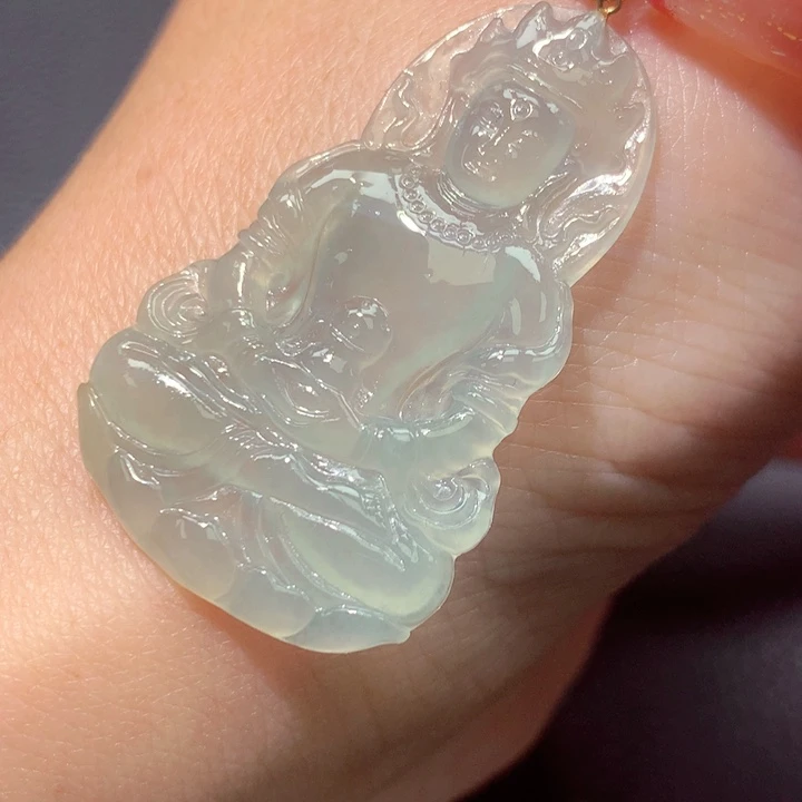 定制翡翠18K金镶嵌翡翠