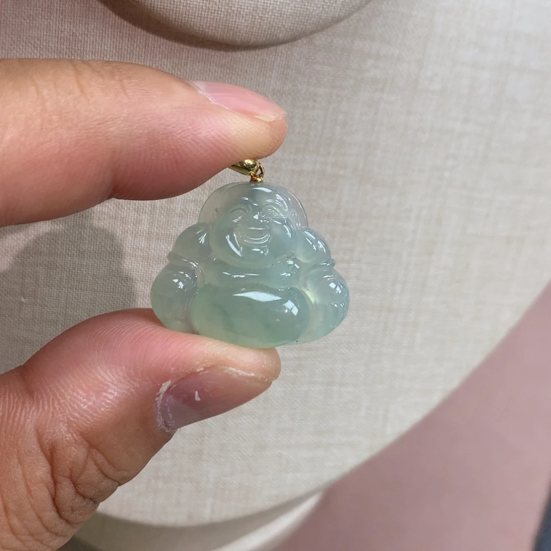 颈饰未镶嵌翡翠佛