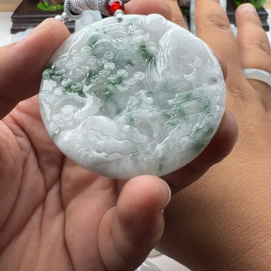 颈饰未镶嵌翡翠天然缅甸A货翡翠