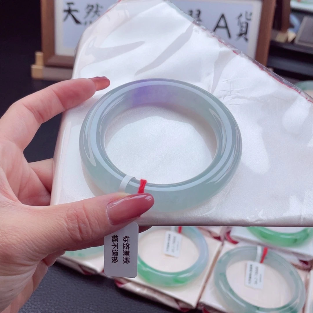 翡翠手镯未镶嵌5455圈9920
