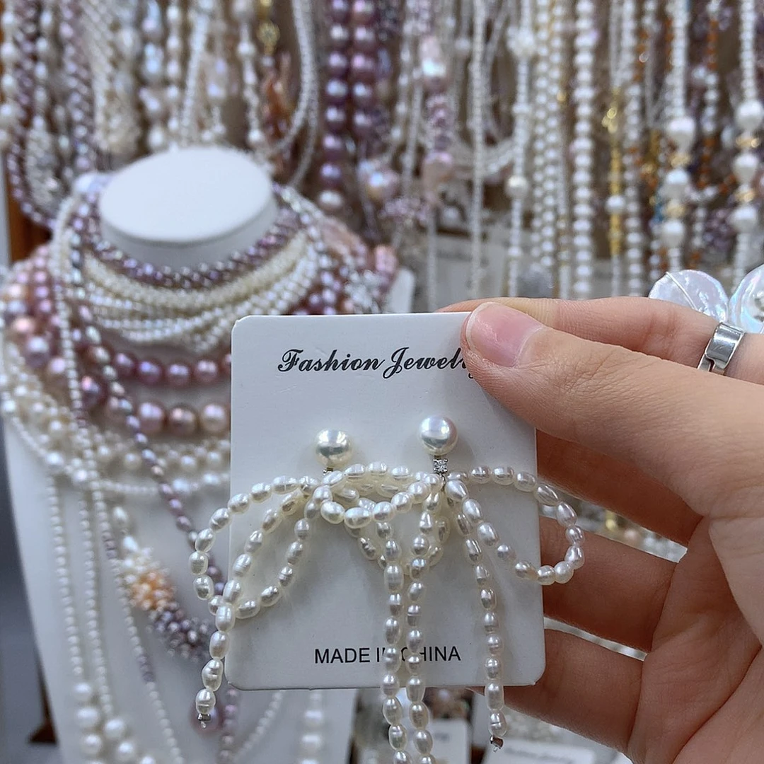 颈饰合金淡水珍珠