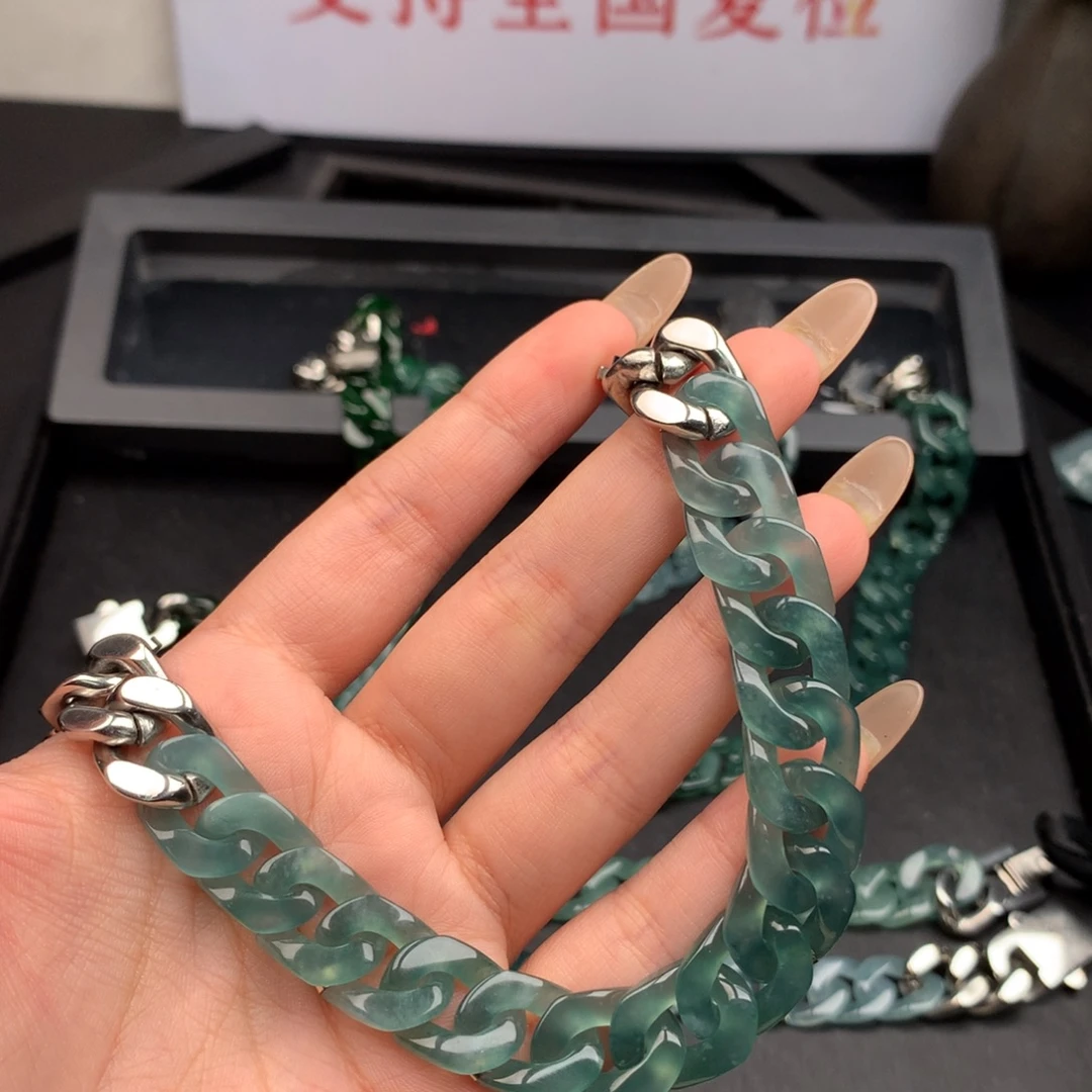 我***爷翡翠未镶嵌手链00005