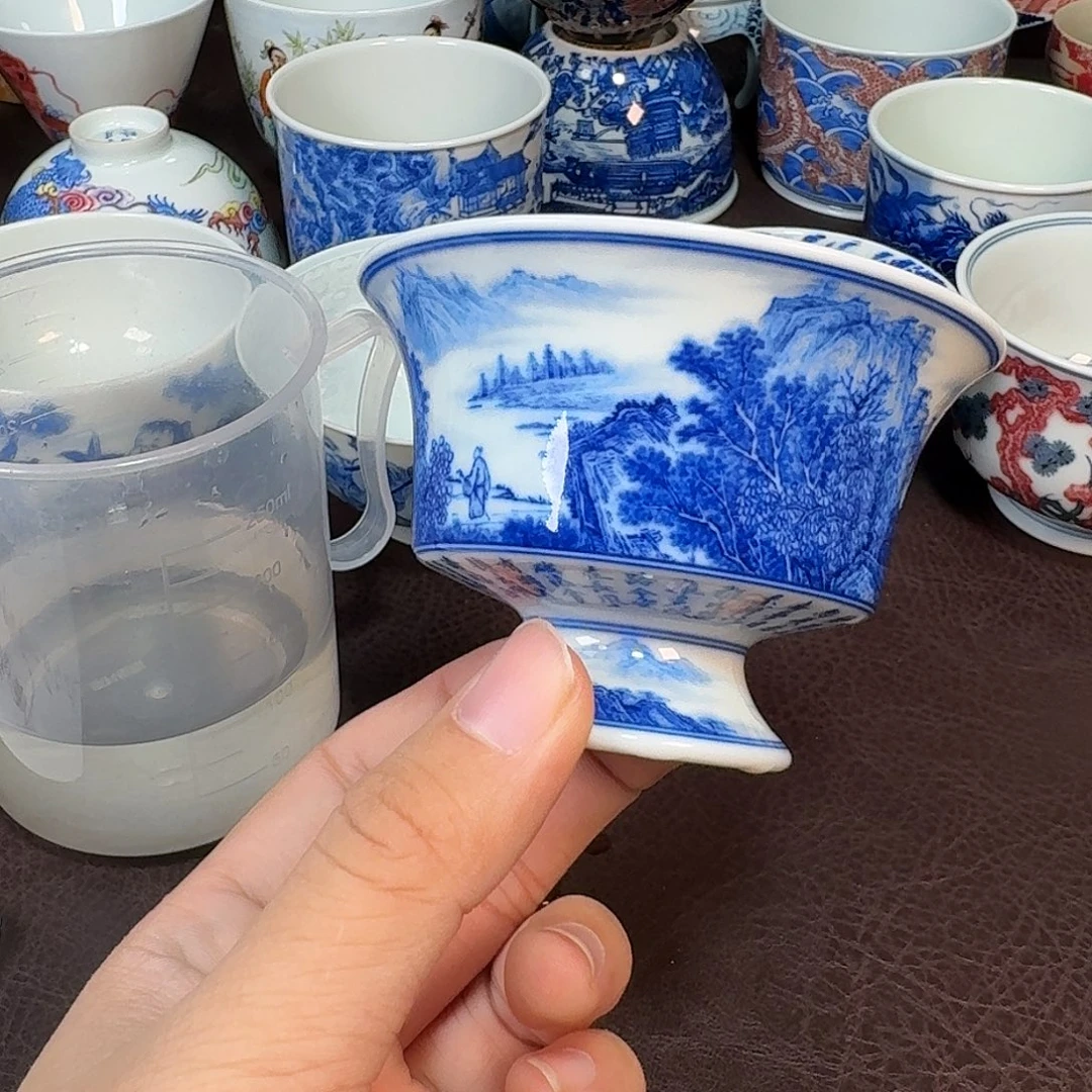 白***板现代景德镇陶瓷盖碗