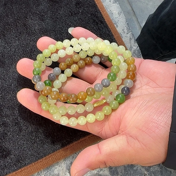 和田玉未镶嵌颈饰多宝卡8 108