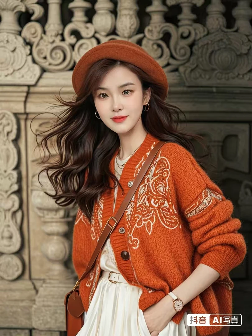 女针织衫薄款开衫款休闲风秋季女装毛针织衫复古气质时尚百搭