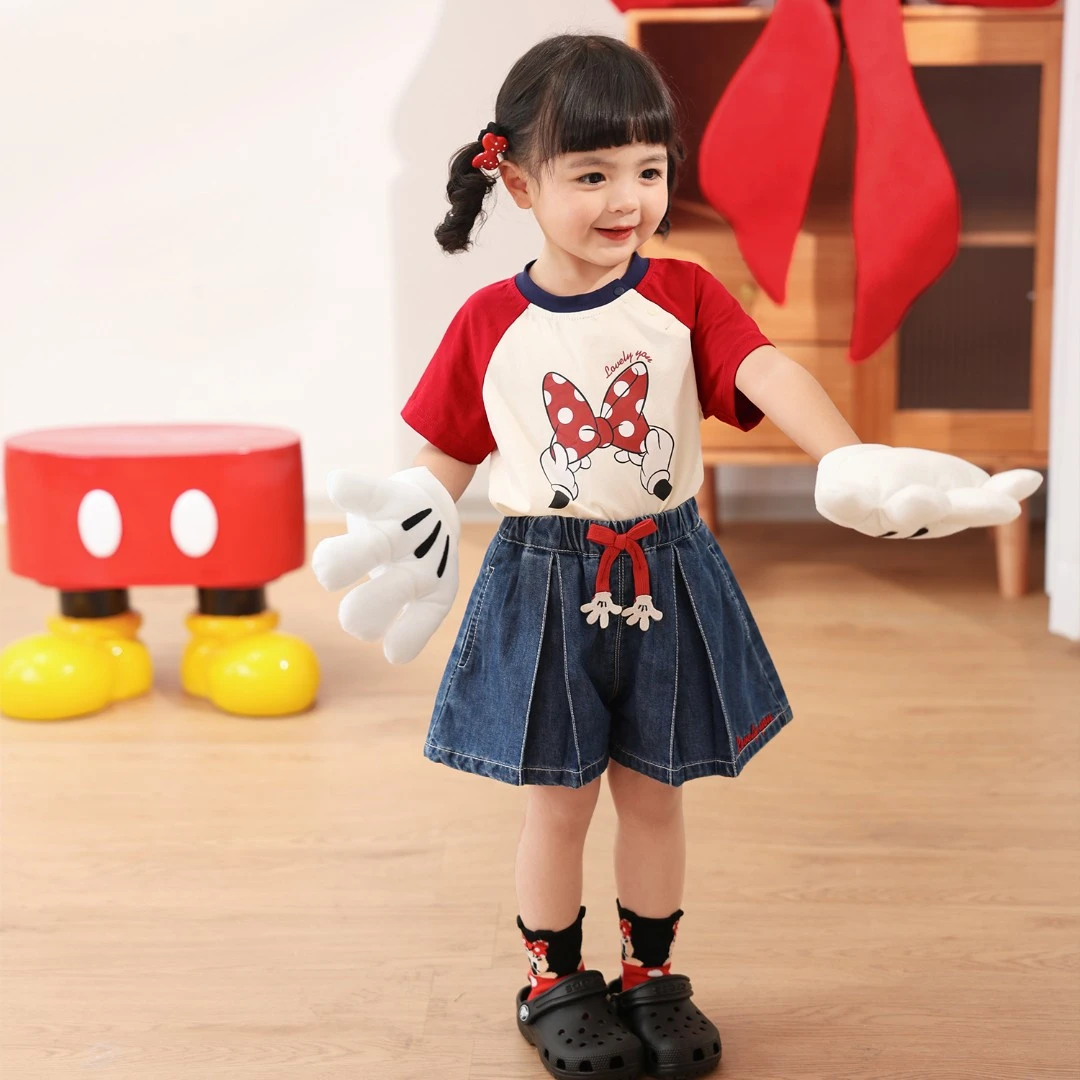 小o爸女婴童 宝宝套装洋气2025夏季新款婴儿卡通可爱时髦BH536028