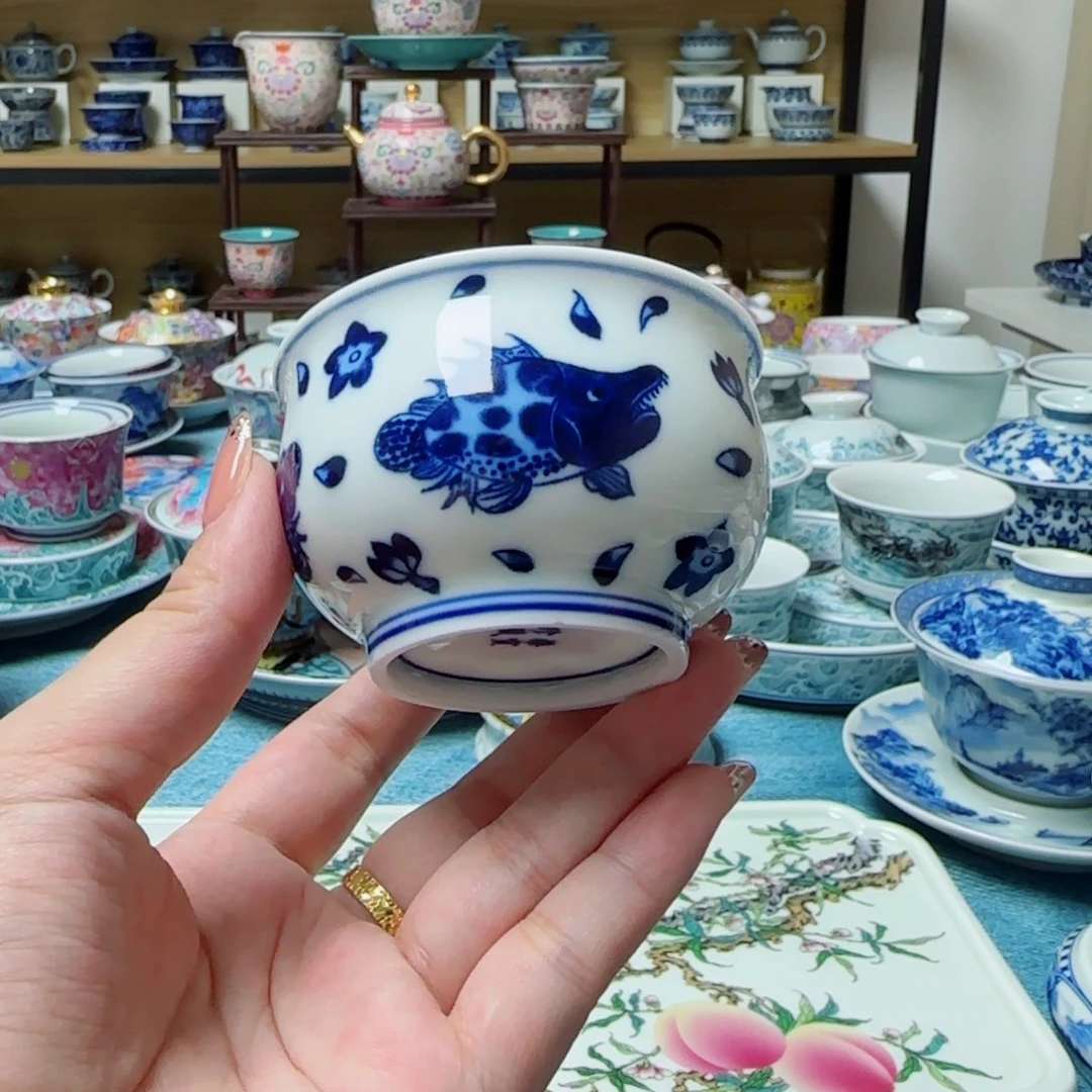 鱼藻纹主人杯景德镇