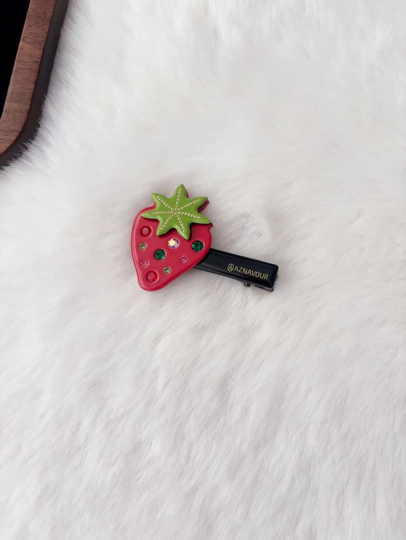 时尚AZ草莓可爱发夹A630（默认官瑕）