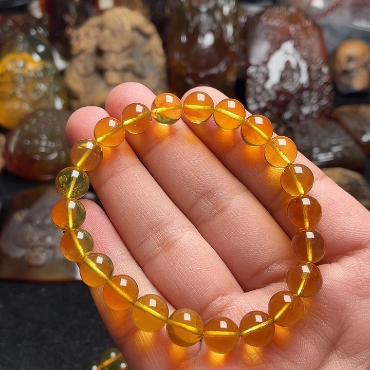 琥珀未镶嵌颈饰8➕金粽44