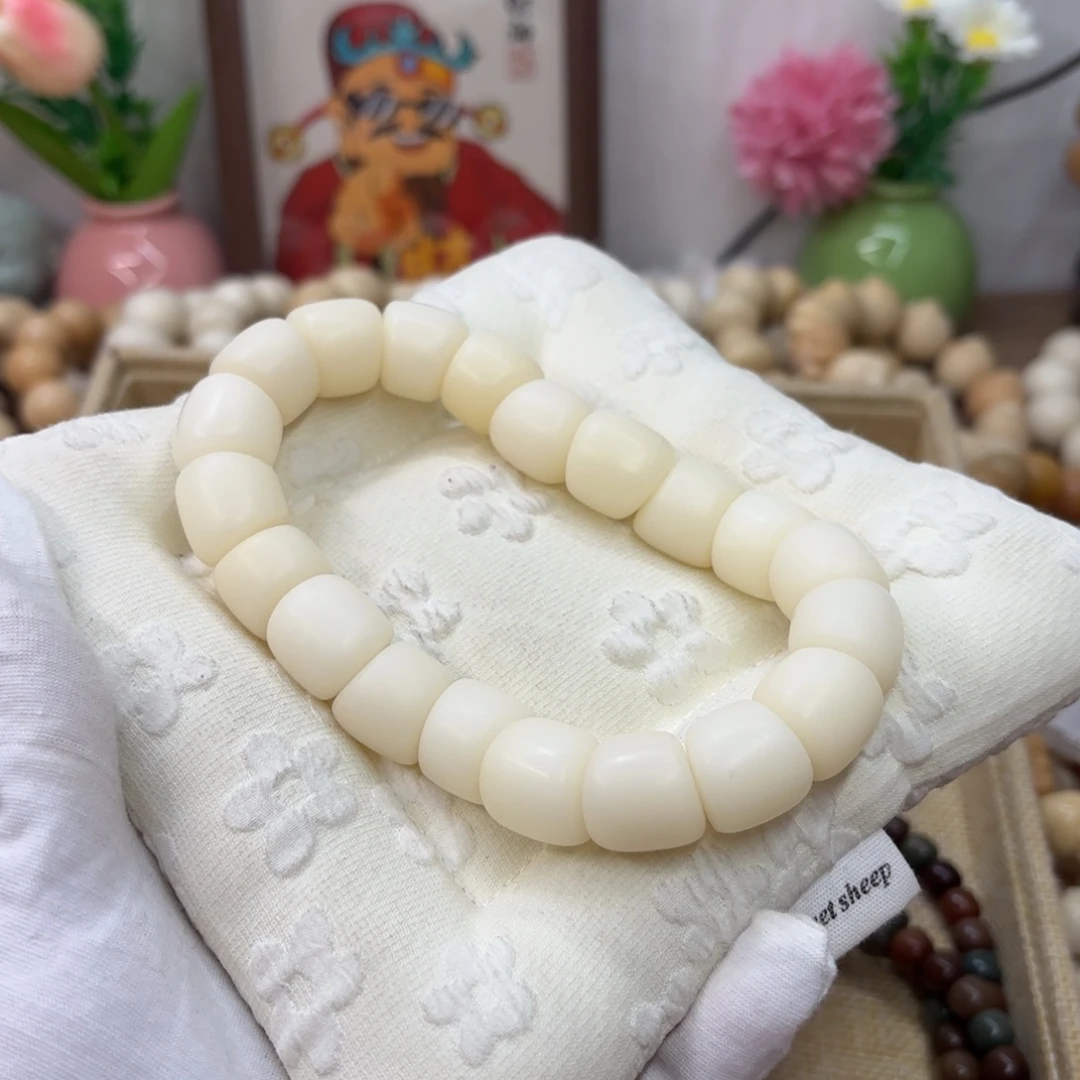 菩提根/象牙果吊坠16干磨落地果纯白年糕肠默认瑕单圈