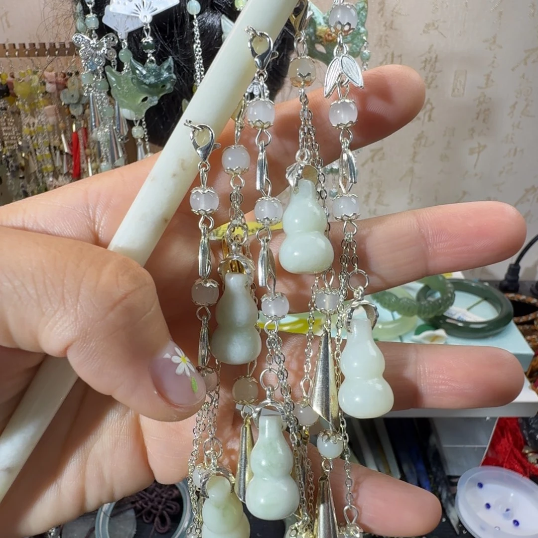 未镶嵌岫玉发簪福利款