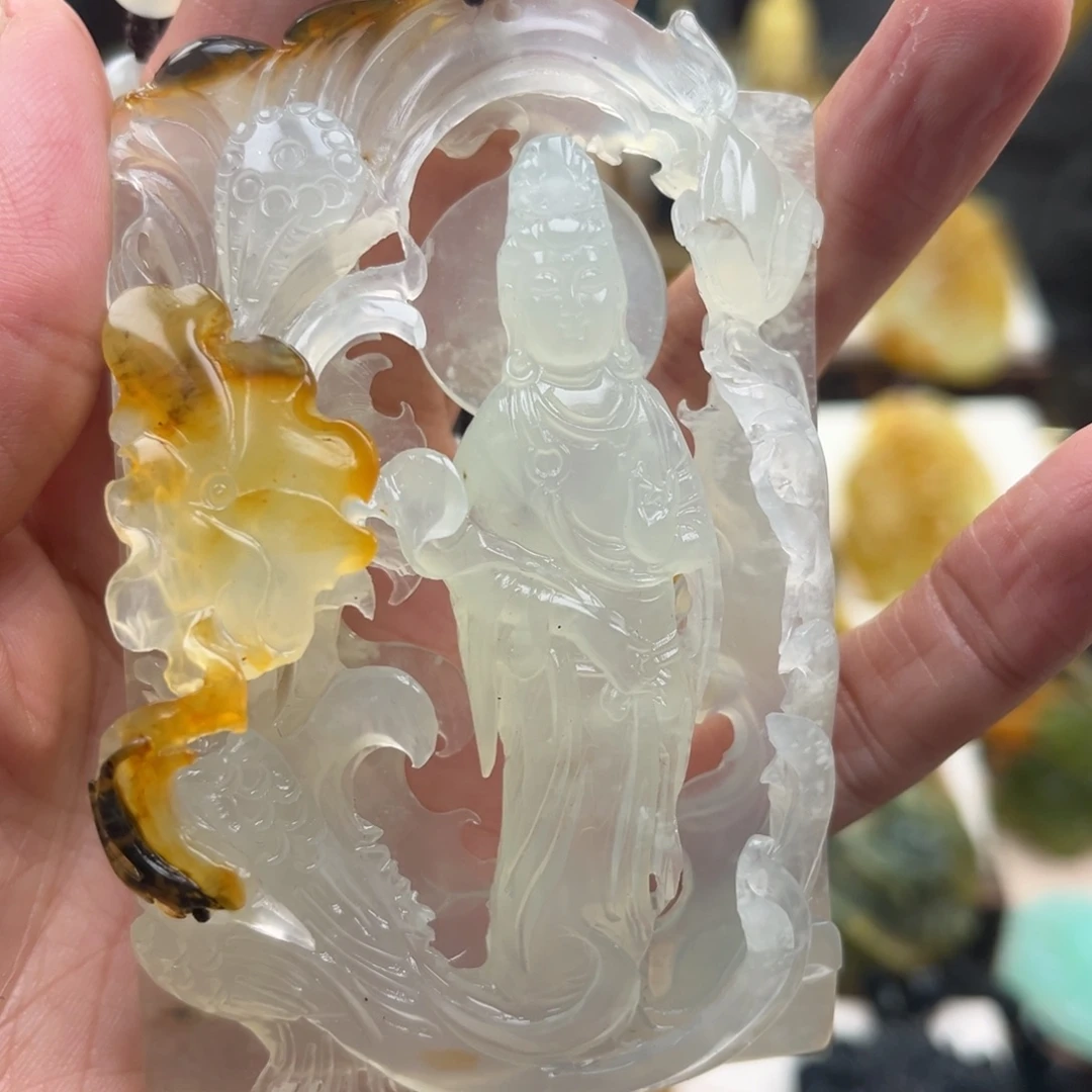 岫玉未镶嵌挂件挂件