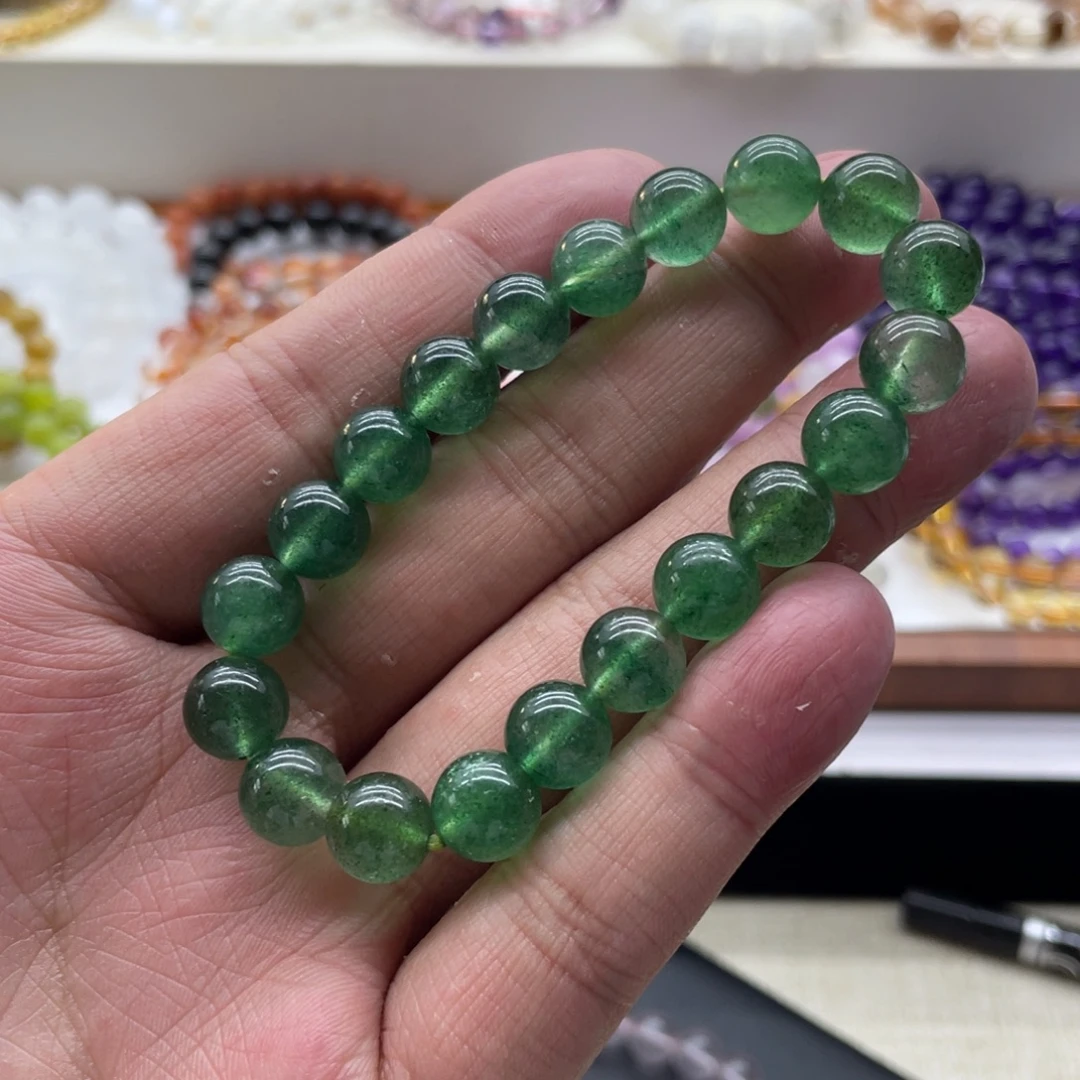 手串未镶嵌水晶绿草莓晶手串