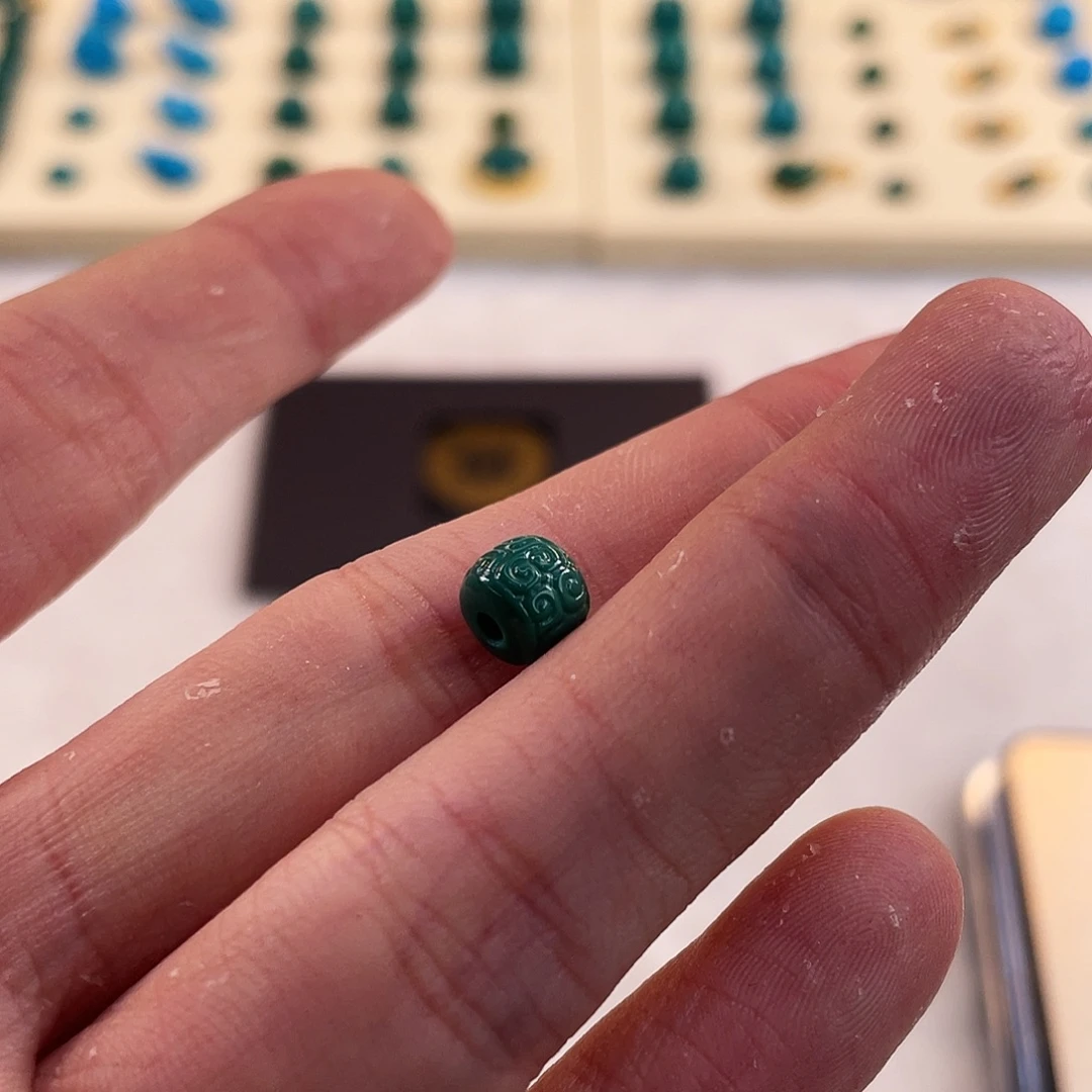 绿松石未镶嵌耳饰