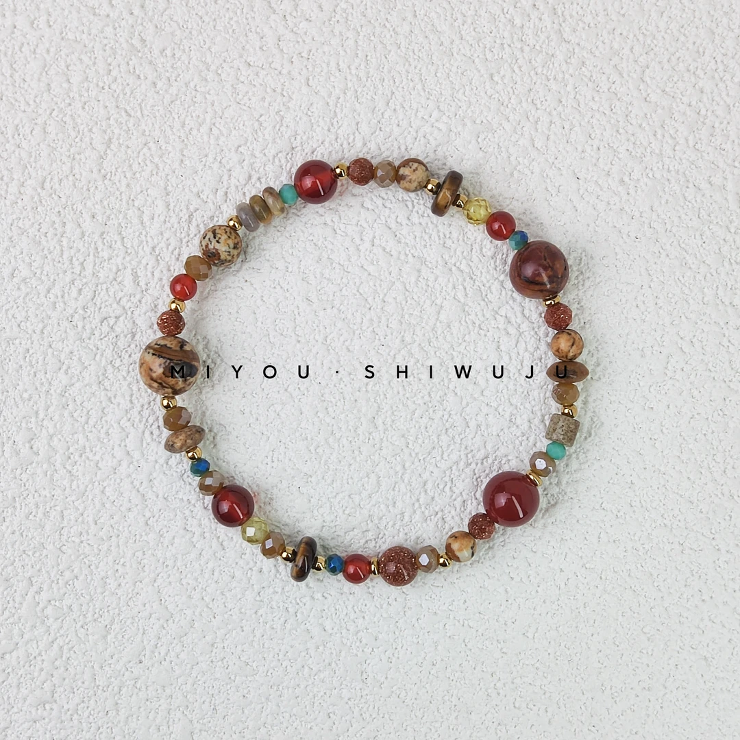 钛钢手链 【楼兰】原创设计手串国风时尚百搭小众女款串珠复古民族