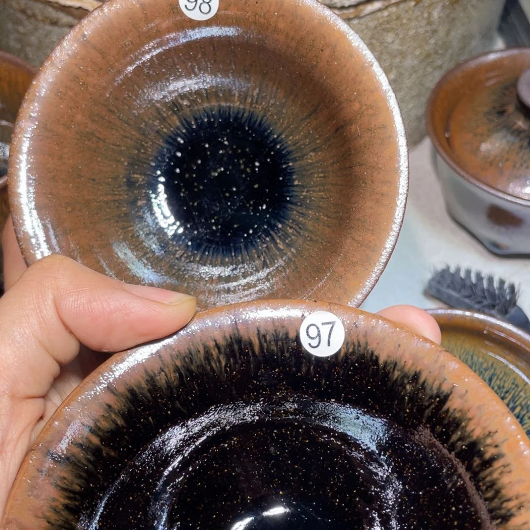 茶盏薑龙窑柴烧建盏97.98