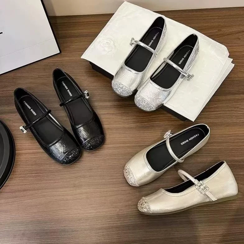 【运费补贴】小香风内增高5CM单鞋2025新款百搭软气质玛丽珍鞋989