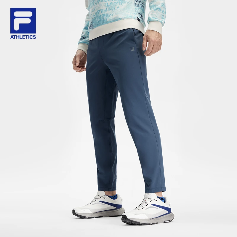 FILA斐乐梭织长裤【秋冬保暖】百搭商务休闲舒适运动裤A11M411805F