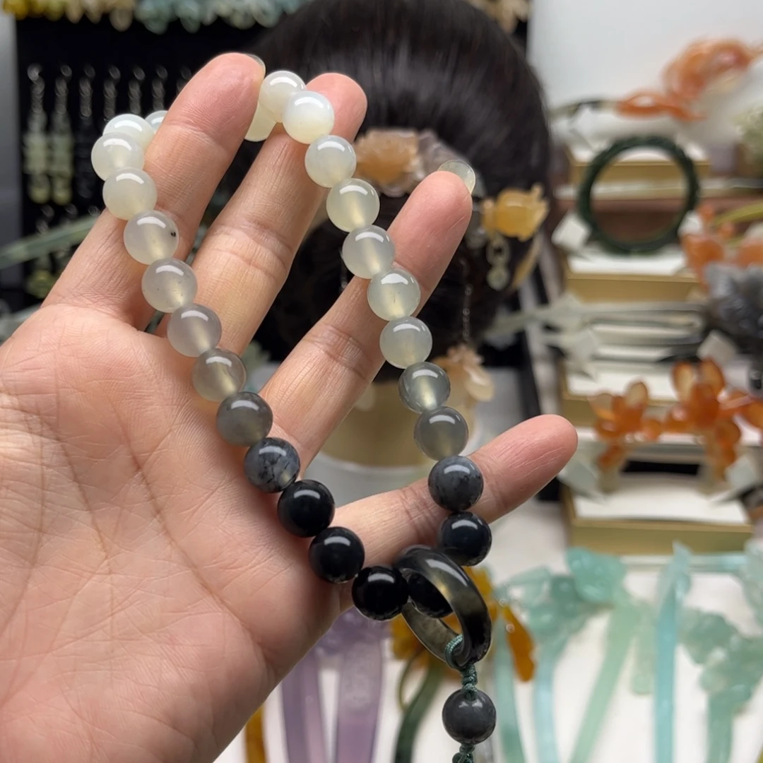 蛇纹石玉合金发簪