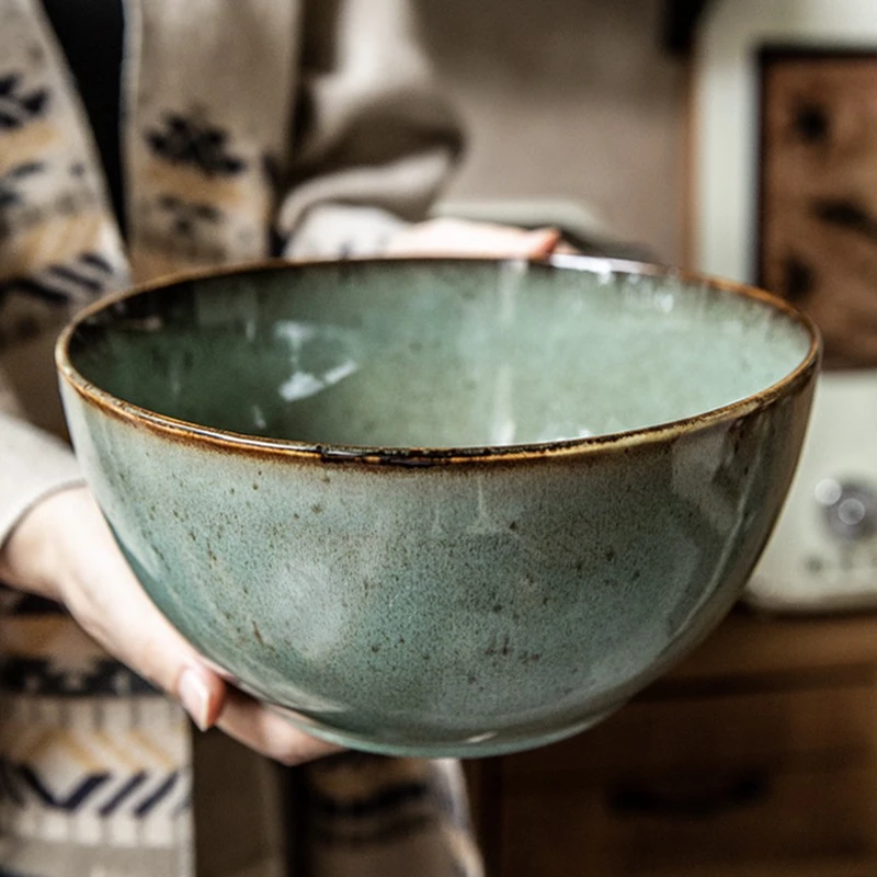 巷子尾〖加高加深〗复古9英寸汤碗陶瓷大号汤盆酸菜鱼碗钵钵鸡碗